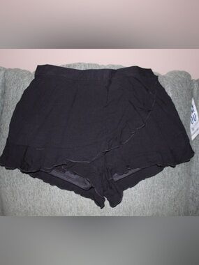 Altar'd State Black Ruffle Skort Shorts